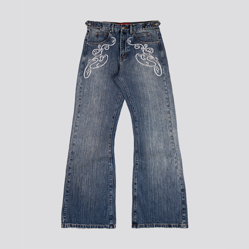 Y2k Blue Opening Bootcut Jeans - Men Shoes Jeans review and price