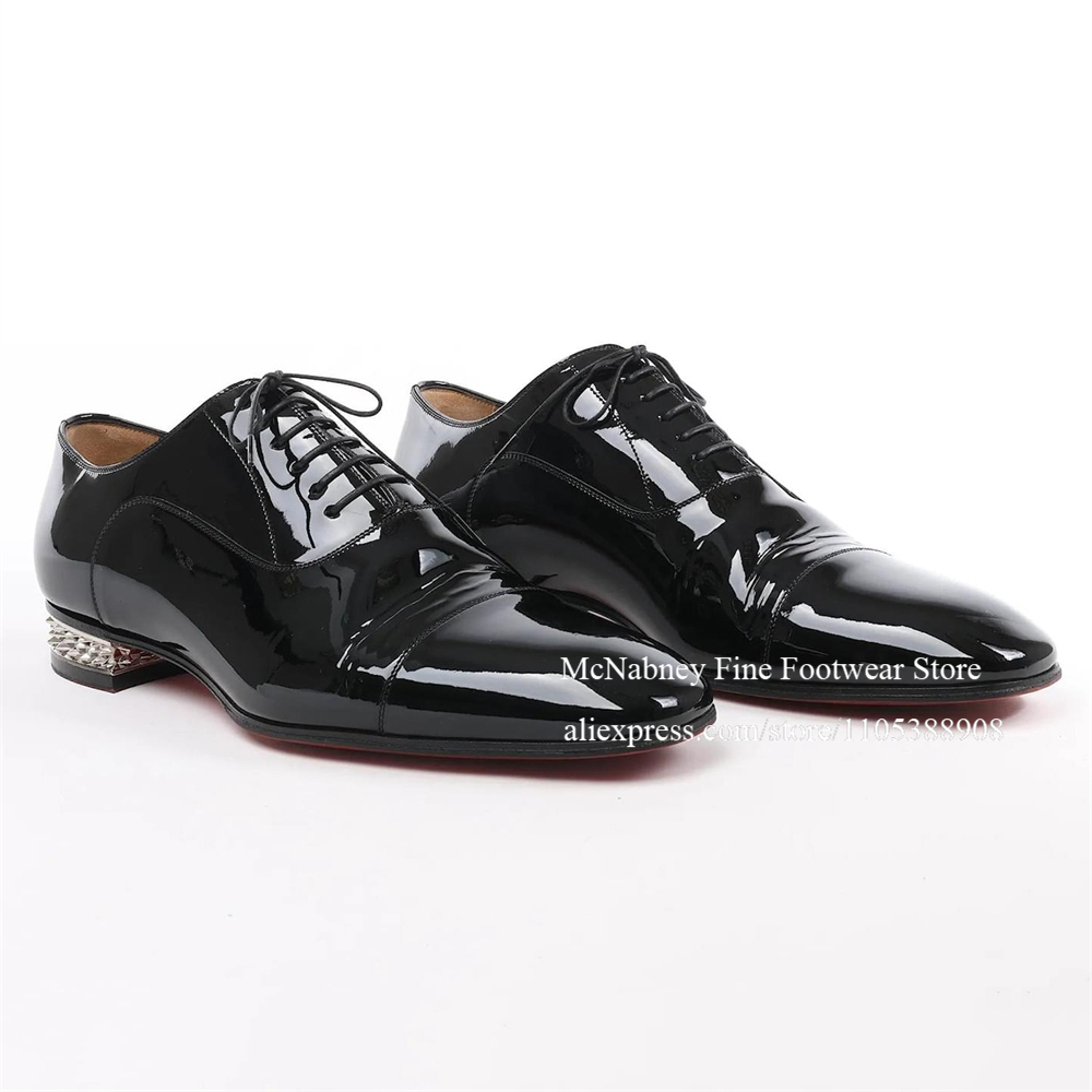 Patent Leather Oxford Shoes Bl - Men Shoes H&M review and price
