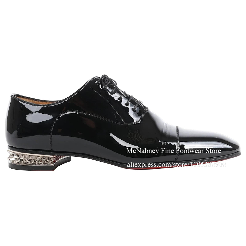 Patent Leather Oxford Shoes Bl - Men Shoes H&M review and price