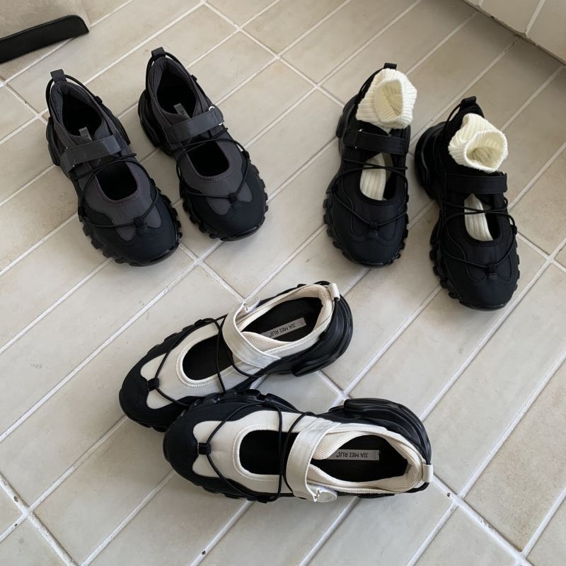Sporty Chunky Platform Mary Ja - Men Shoes Velcro review and price