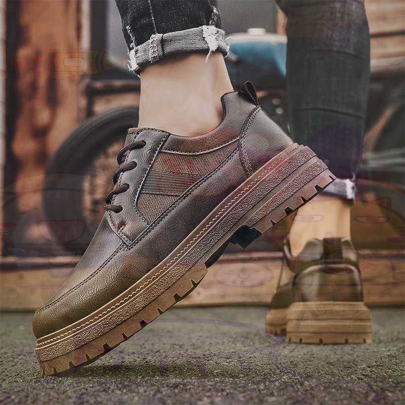 Dark Natural Leather Fashion T - Men Shoes Types Name review and price