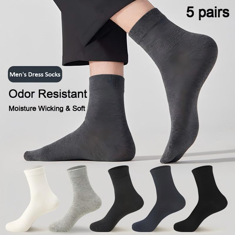 Men's 5Pairs Cotton Crew Socks - Men'S Shoes For Crews review and price