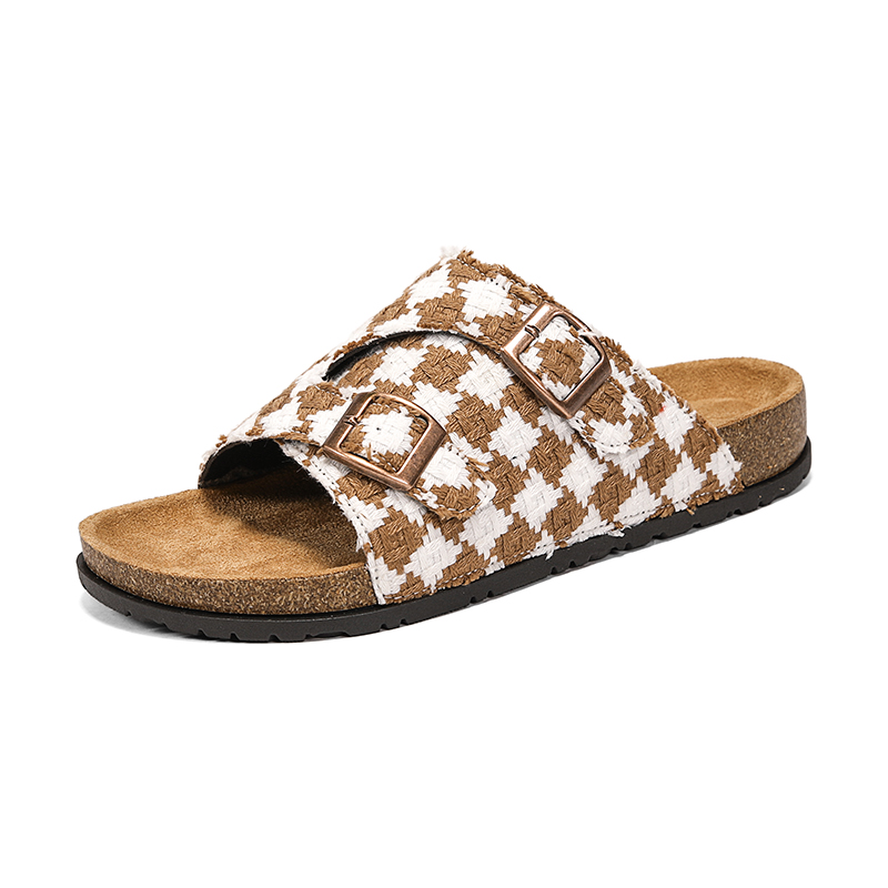 Vintage Plaid Cork Footbed Sli - Men'S Shoes Birkenstock review and price
