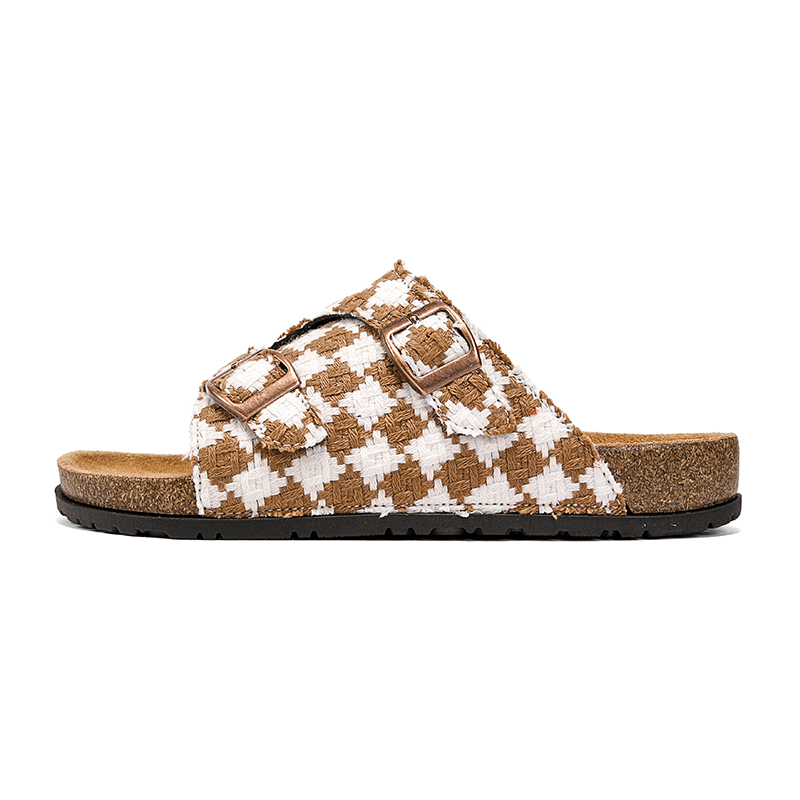 Vintage Plaid Cork Footbed Sli - Men'S Shoes Birkenstock review and price