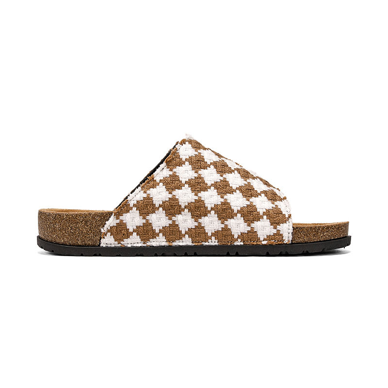 Vintage Plaid Cork Footbed Sli - Men'S Shoes Birkenstock review and price