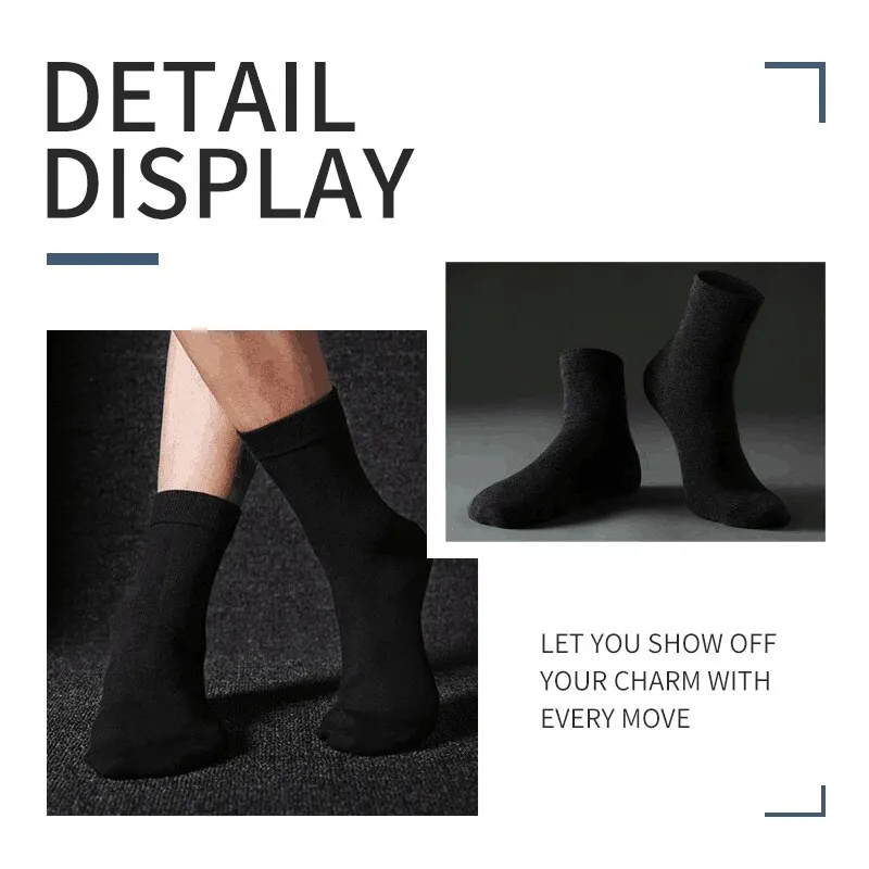 3 Pairs Black Men Socks Cotton - Men'S Shoes For Crews review and price